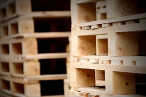 Stock de parihuelas o pallets